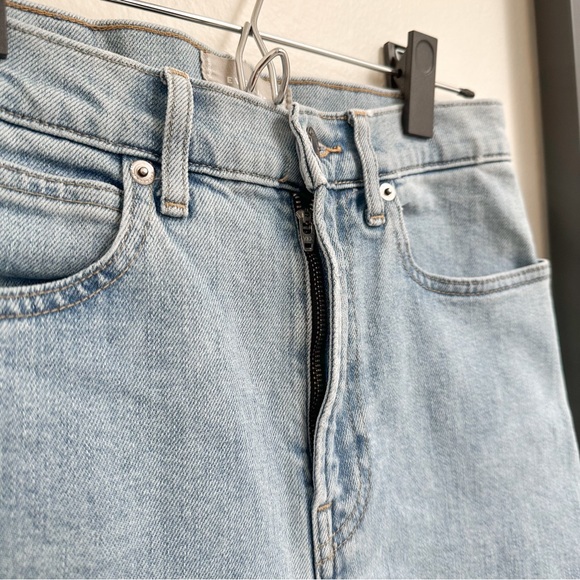 Everlane The Way High Jean Organic Cotton in Light Wash Size 26 - Picture 4 of 9